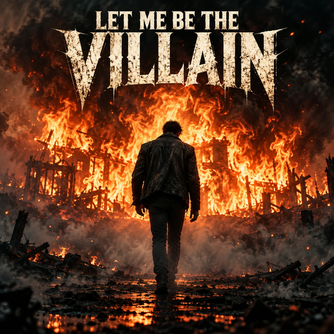 Let me be the villain by James Henderson official cover artwork.